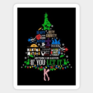 Ugly Broadway Christmas Tree Sticker